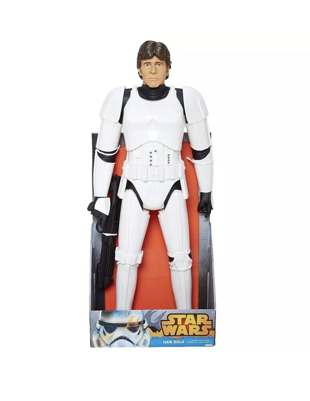 Jakks Star Wars 31" Tall Han Solo Big Figure Disguised as Stormtrooper Poseable